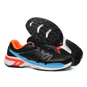 Salomon XT-Wings 2 Unisex Sportstyle Shoes In Black Blue Orange