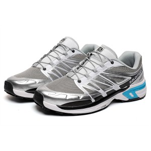 Salomon XT-Wings 2 Unisex Sportstyle Shoes In Gray Silver Black